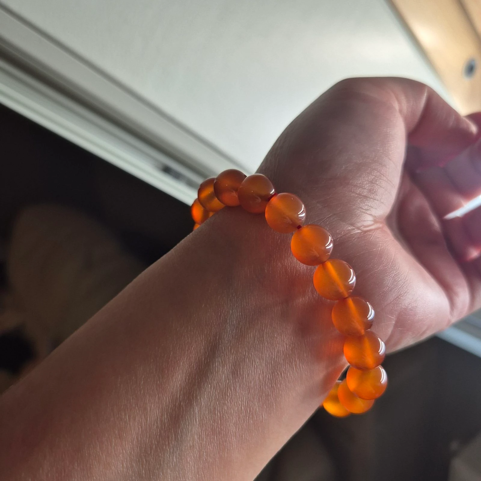 Pulseira de contas de ágata natural – photo 7
